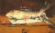 Edouard Manet, Still-life, Salmon, Pike and Shrimps